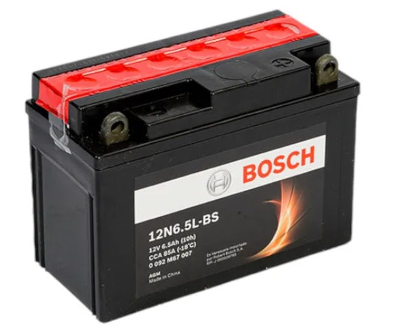 BATERIA BOSCH 6.5AMP. 12N6.5L MOTO