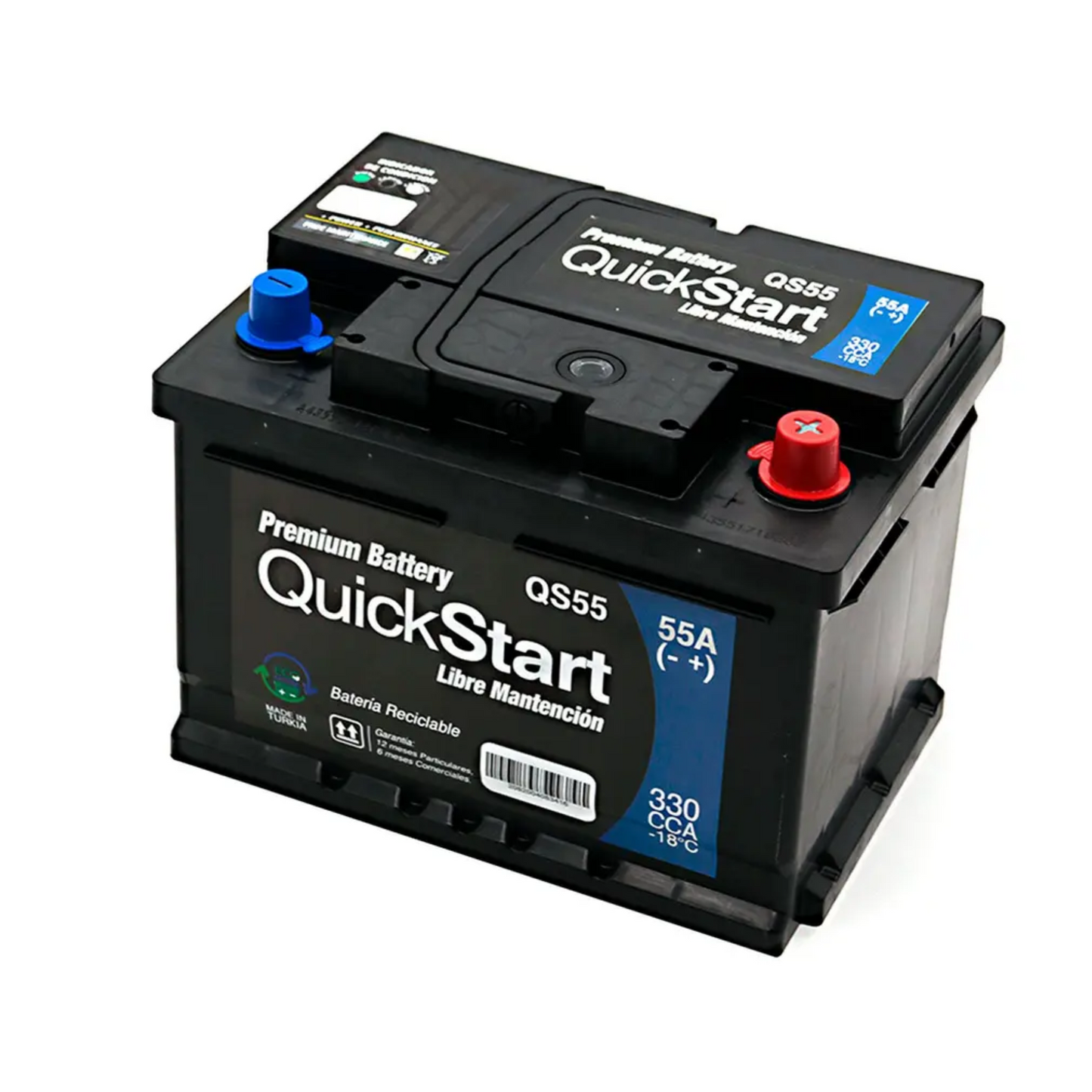 Bateria Quickstarter 55Amp. Lb2-350 (Cca350) - +