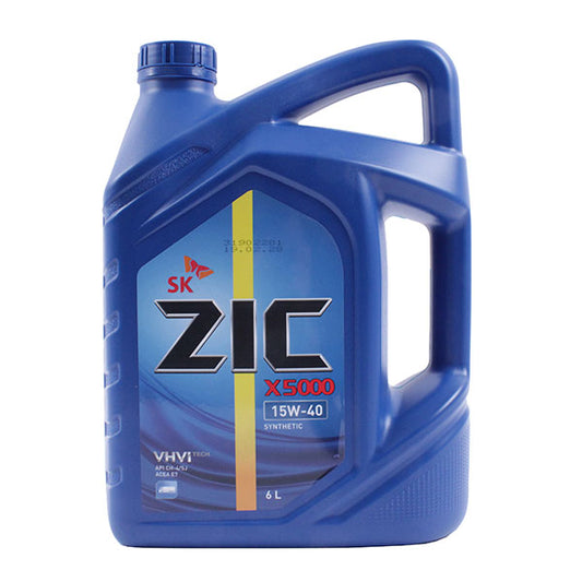 ACEITE ZIC 15W/40 6L X5000 SYNT. (10.000KM)