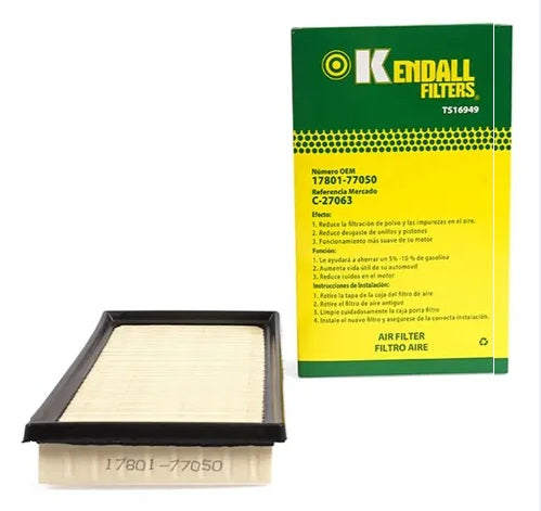 C-27063 FILTRO DE AIRE TOYOTA COROLLA CROSS 22/26 RAV420/26 Y OTROS KENDALL