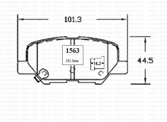 1563 Juego Pastillas De F Reno Delanteras Gtx Gold (1270)