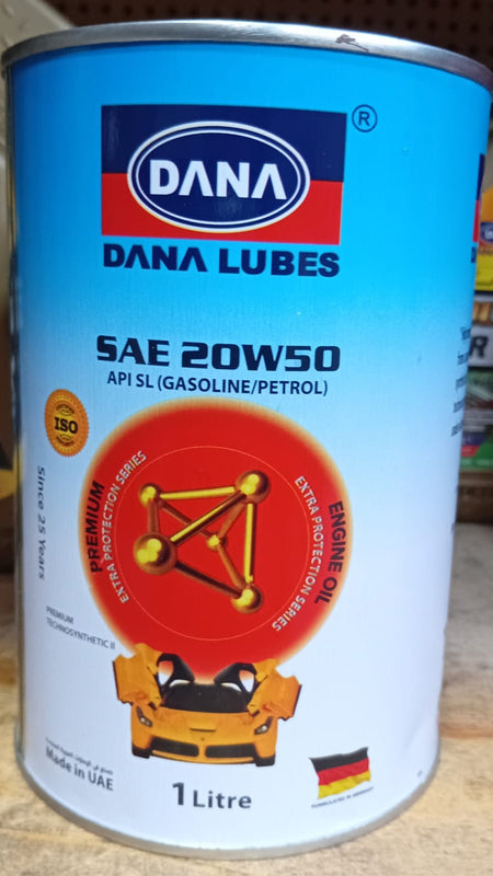 Aceite Dana 20W/50 1L (Lata) Bencina/Petroleo Synthetic