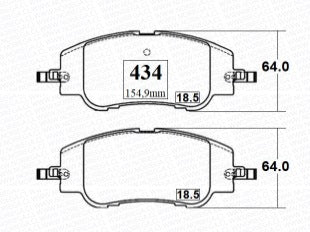 434 JGO.PASTILLAS DE  FRENO DELANTERAS CITROEN C4 20/ PEUGEOT 2008/208 19/ GTX CERAMICA (1595)