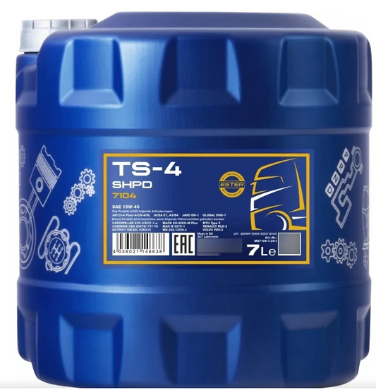 ACEITE MANNOL 15W/40 7L TS-4 (7104)