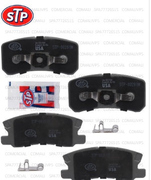 1726 JGO.PASTILLA DE FRENO TRASERA MITSUBISHI MONTERO 02/10 OUTLANDER 06/12 JEEP COOMPAS 06/11 Y OTROS STP SEMIMETALICAS 111.5X45X15.3 91.2X45X15.3