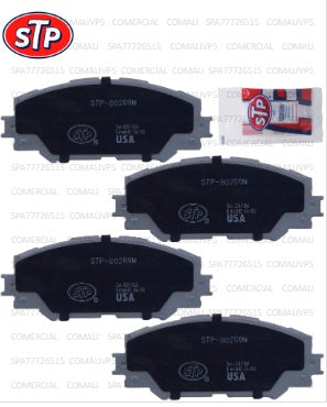 2765 JGO. PASTILLA FRENO DELANTERAS COROLLA 11/17 AURIS 07/12 RAV4 06/12 SEMI METALICA STP 139.10X56X17.50