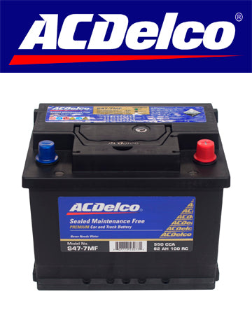 BATERIA ACDELCO 62 AMP. S47-7 (CCA550) - + CHEVROLET TRACKER