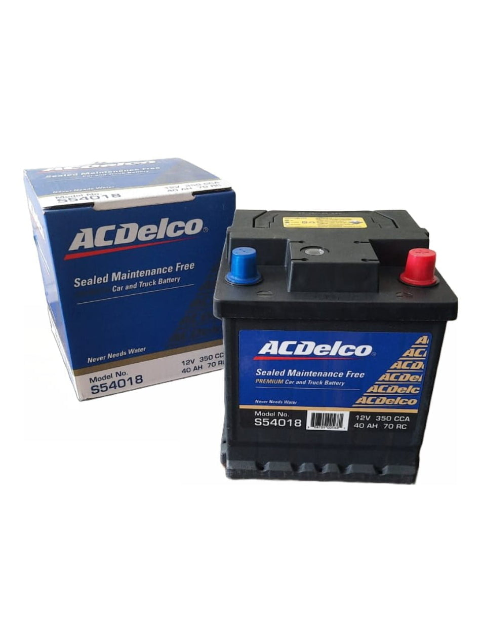 BATERIA AC DELCO 40AMP. 54018 (CCA350) - + CHEVROLET ONIX PRISMA TY PRIUS