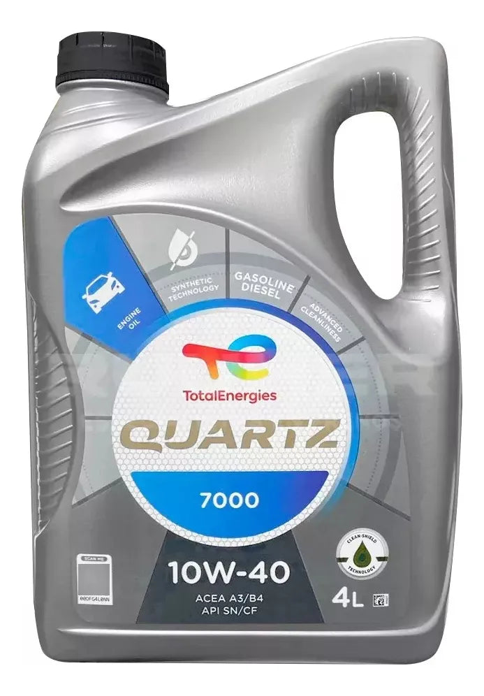 Aceite Total 10W/40 4L Quartz 7000 Sint Ben/Pet Sn/Cf