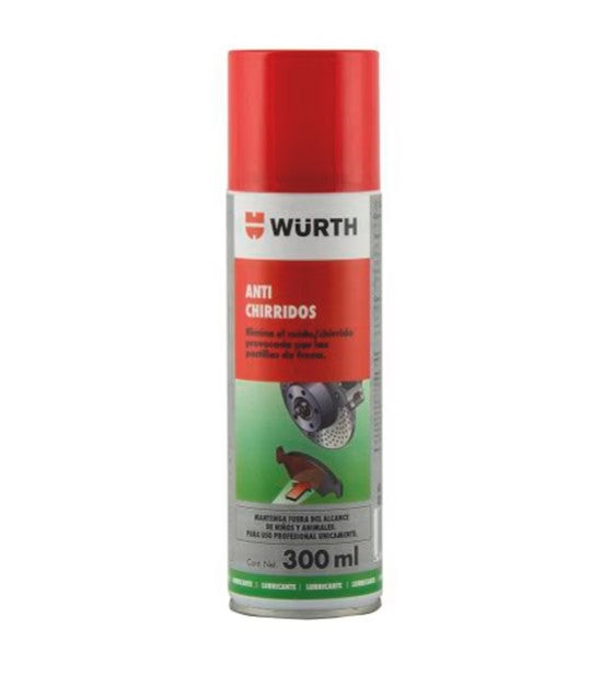 Anti-Chirrido Pastilla De Freno Wurth 300Ml