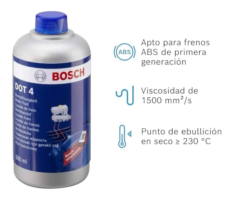 LIQUIDO DE FRENO BOSCH DOT 4 500ML