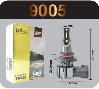 9005 SET AMPOLLETA LED BRM 12V 1100 LUM ANTI ERROR C/CAMBUS
