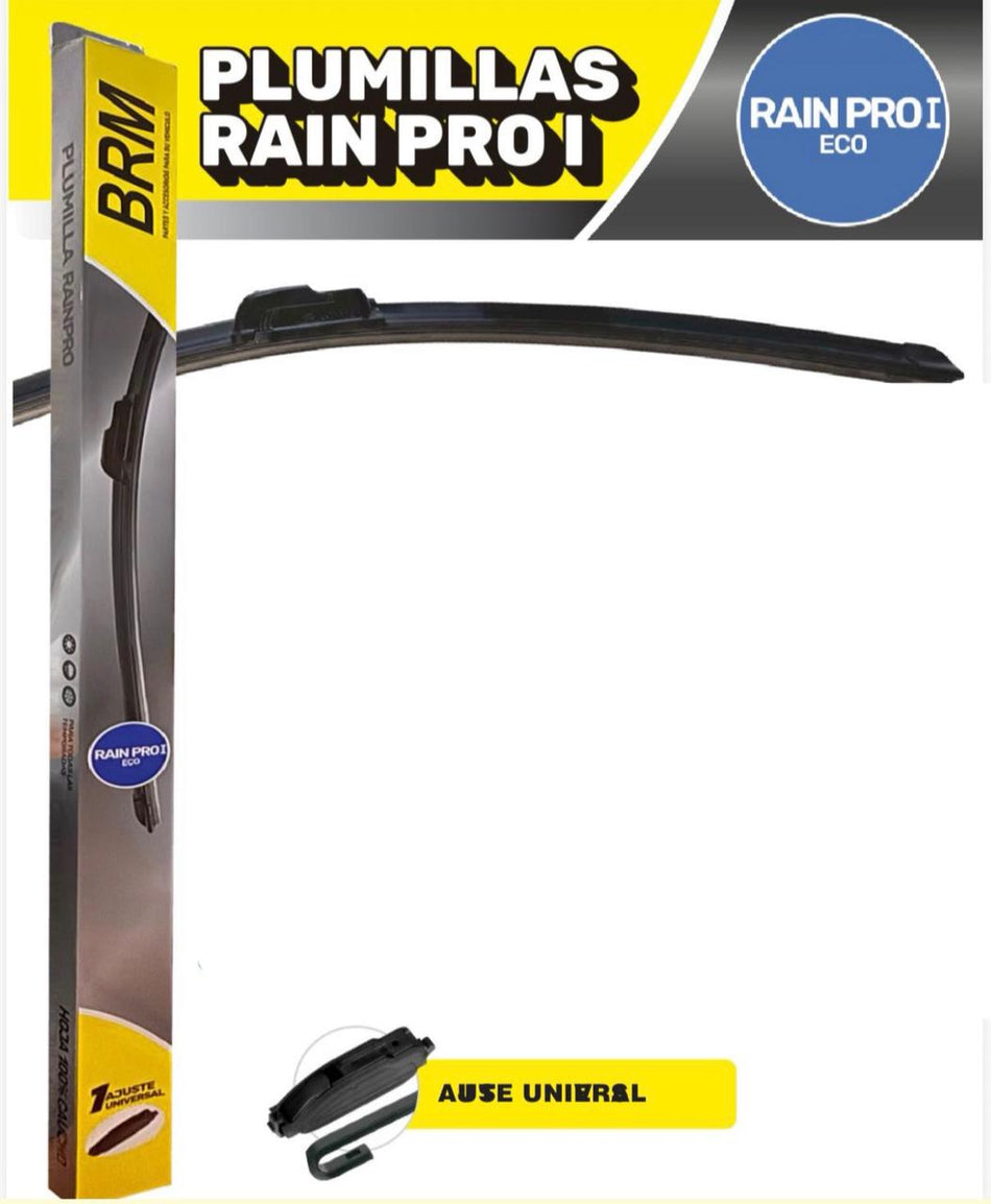 PLUMILLA BRM RAIN PRO 18 PULG FLAT CON ENGANCHE NORMAL