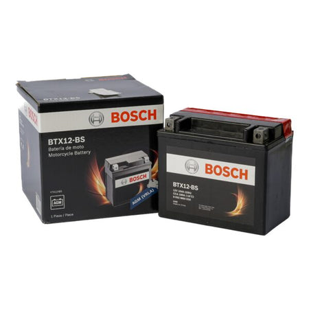 Bateria Bosch 10Amp. Btx12-Bs (Cca180) Moto + - Agm
