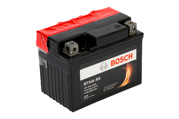 Bateria Bosch 3Amp. Btx4L-Bs (Cca60) Moto - +