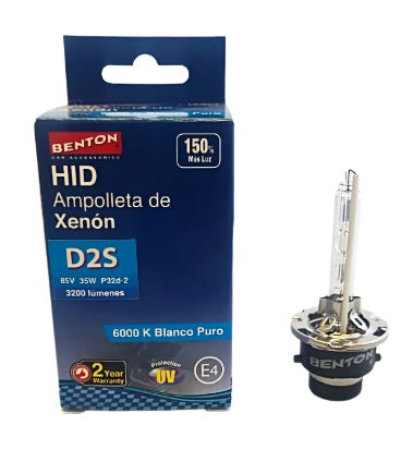D2S AMPOLLETA XENON 12V 35W 3200 LUMENES BENTON