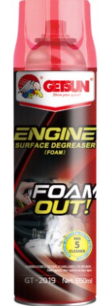 ESPUMA DESENGRASANTE DE MOTORES SPRAY 5 MINUTOS GETSUN 650ML