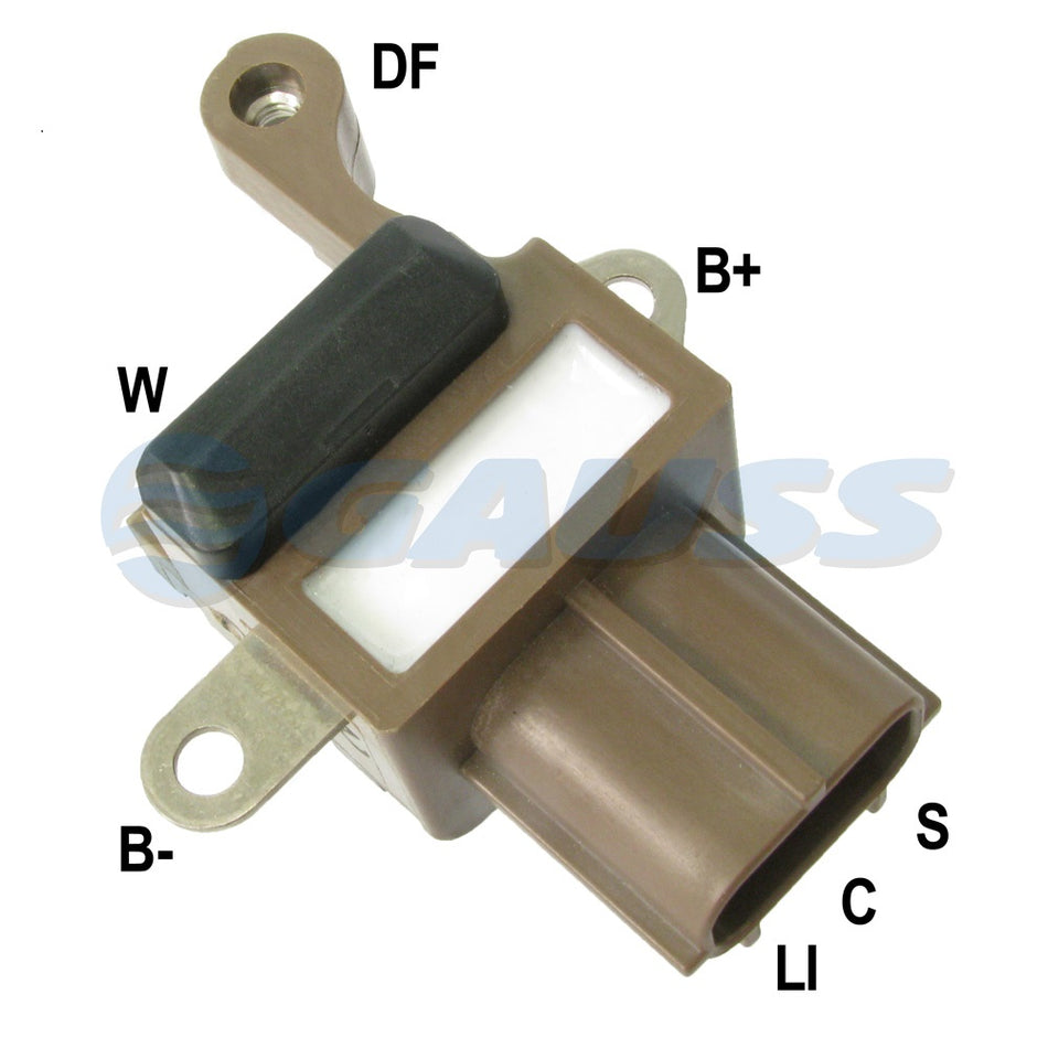 GA-124 REGULADOR FORD FOCUS 1.6, 2.0 TCDI, LINCOLN, MERCURY, CON ALTERNADOR NIPPONDENSO 12V., (3PINES, SEÑALES AS-RC-LI IN6343, 126600-3430, GAUSS