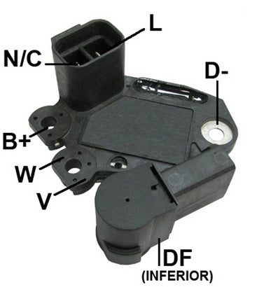 GA-921 REGULADOR GAUSS HY ACCENT (7047) VALEO 12V, HY TUCSON  SPORTAGE. CERATO 2655415, GA1826, 2655023, 2455023, 2655474