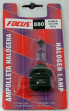 AMPOLLETA FOCUS 880 RECTA 12V 27W AY-880-K