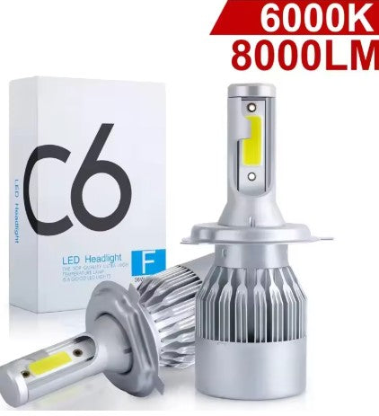 H-7 Kit Ampolletas Led 6000K 12V 30W 2 Piezas C6