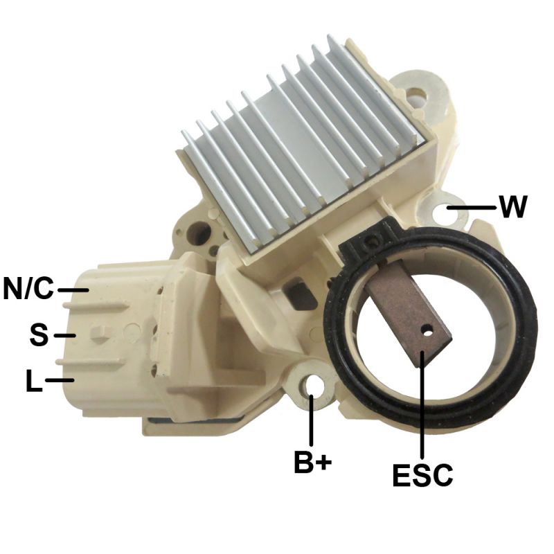 IM-564 Regulador Transpo Nissan SENTRA, VERSA, QASHQAI, X-TRAIL MITSUBISHI 5648111D A2TJ0281 CON ALTERNADOR MITSUBISHI 23100-EM01BR NISSAN A2TJ0281ZC 12V GA877 REGITAR VRH2009-148 CARGO 235836 NISSAN TIIDA