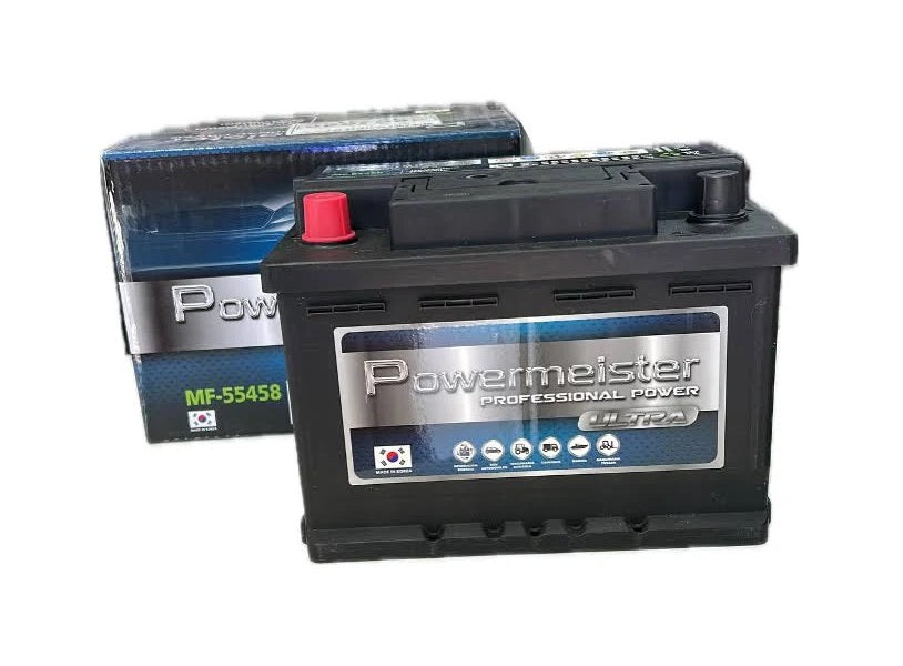 BATERIA POWERMEISTER 55AMP. 55458 (CCA450) + - KOREA