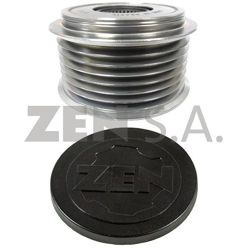 POLEA RUEDA LIBRE 7PK, DIAMETROS 59 65MM, 17MM EJE, M16, CW, 14.5MM REBAJE, 40MM ALTO, HYUNDAI H1 H100 H350 HD35 PORTER STAREX, KIA BONGO, 373224A320, 373224A321