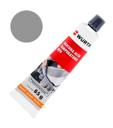 SILICONA WURTH GRIS ALTA TEMPERATURA RTV 85G