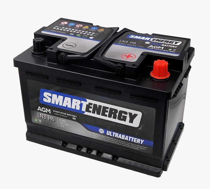 BATERIA SMART ENERGY 70AMP. AGM70 (CCA720) - + START STOP