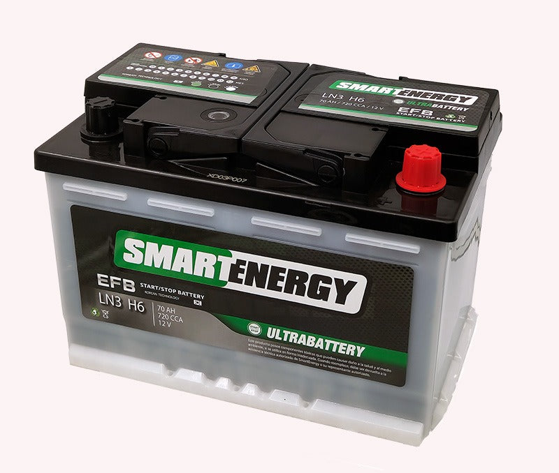 BATERIA SMART ENERGY 70AMP. EFB70 L3 (CCA760) - + START STOP