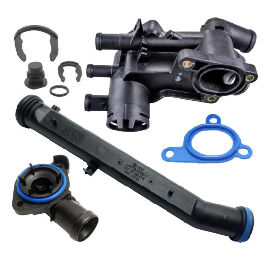 KIT DE CARCASA DE VALVULA TERMOSTATICA CON TUBO Y TAPA DE VALVULA VOLKSWAGEN