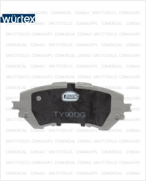 2798 JGO. PASTILLAS DE FRENO DELANTERAS TOYOTA YARIS 14/22 SEMIMETALICAS WURTEX 122X48.5X17.5