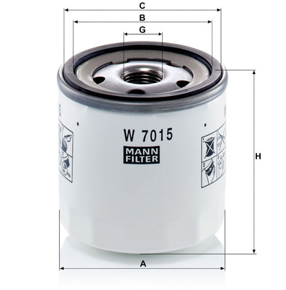 W-7015 FILTRO DE ACEITE MANN