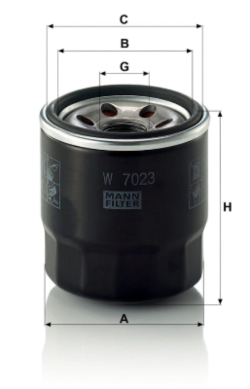 W-7023 FILTRO DE ACEITE MANN