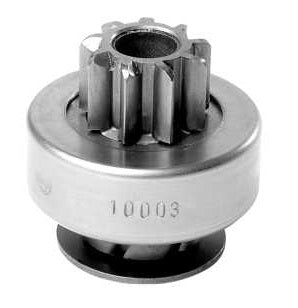 10003 BENDIX CHEVROLET ASTRA 1.8 2.0, CORSA 1.8, BLAZER 2.2 2.4, CHEVROLET S10 2.2 2.4 ZEN 9 DIENTES 6 ESTRIAS 47 LARGO 25.8 DIAMETRO PIÑON CW