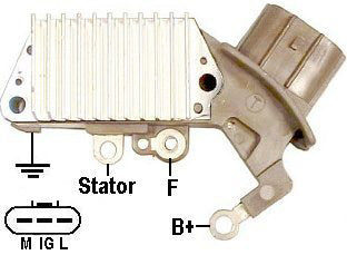 IN-447 TOYOTA YARIS, CON ALTERNADOR NIPONDENSO 12V. ( M - IG - L ), 126000-3171