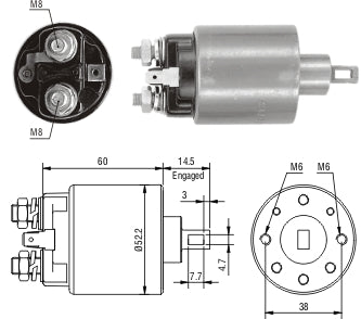 Zm-710 Solenoide Encendido Hitachi